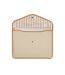 Bosler recycled canvas laptop sleeve one size beige Vinga-3