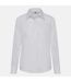 Fruit Of The Loom Ladies Lady-Fit Long Sleeve Poplin Shirt (White) - UTBC400