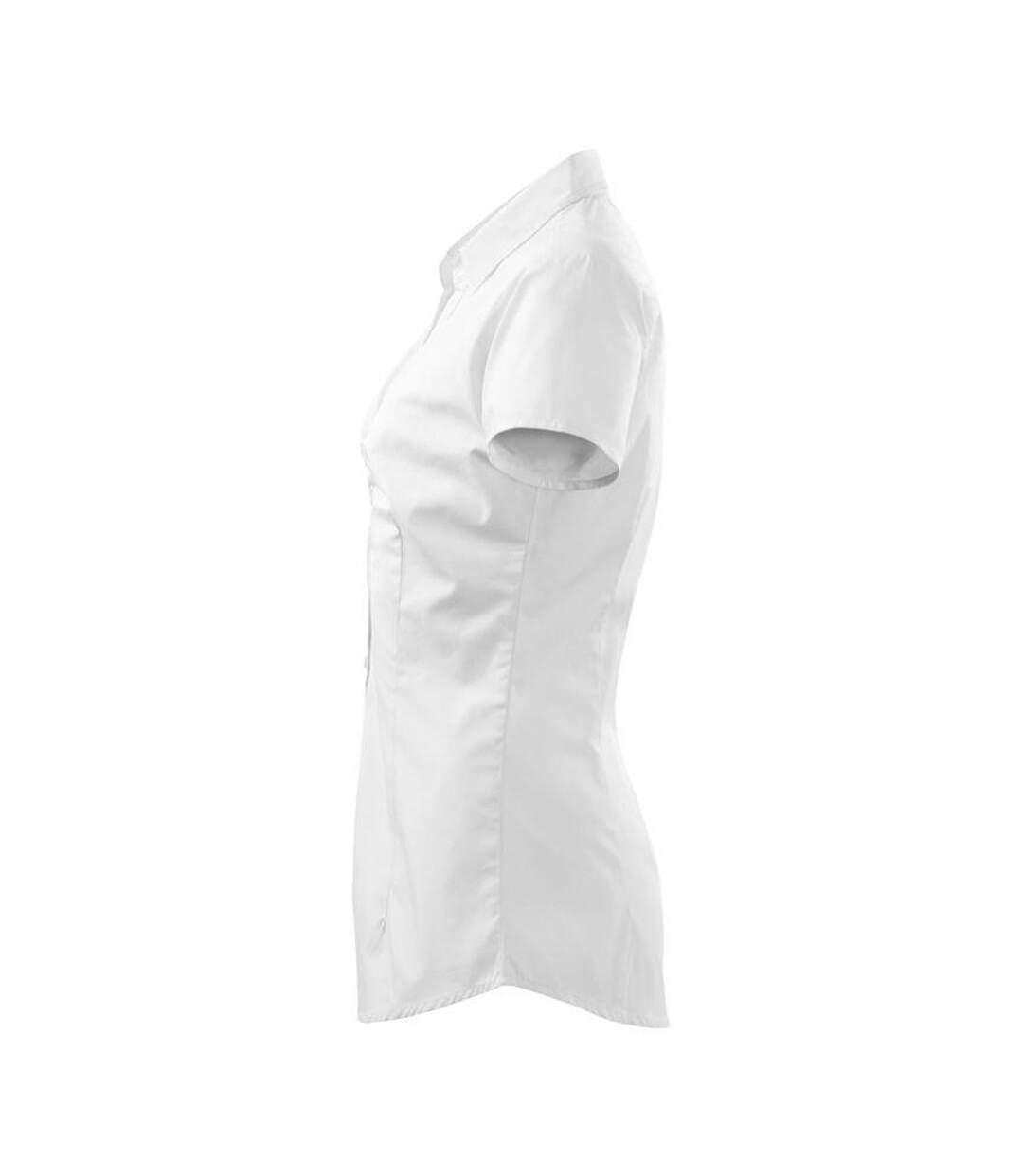 Chemisier Motif/style Uni Chic Femme Blanc Malfini-3