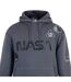 Mens Nasa Hooded Drawstring Hoodie Grey SoulCal-4