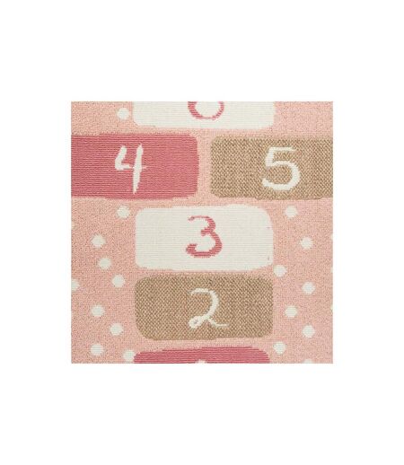 Tapis Déco pour Enfant Marelle 80x150cm Rose