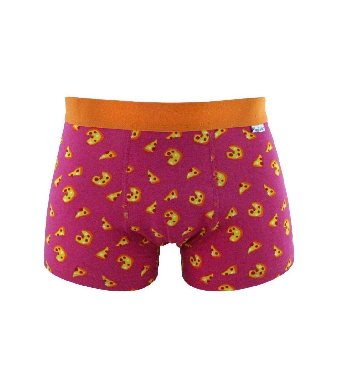 HAPPY SOCKS Boxer Homme Coton PIZZA Rose Jaune