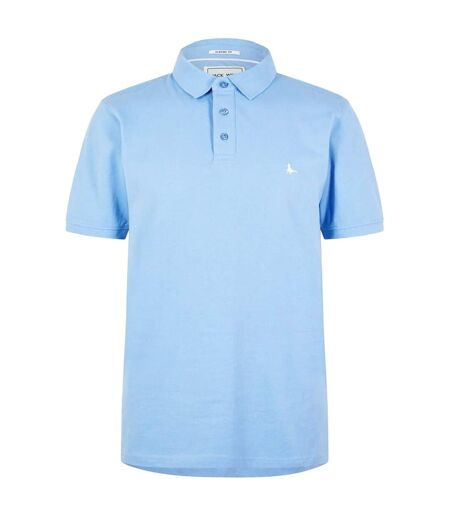 Mens Classic Embroidered Logo Polo Shirt Sky Jack Wills