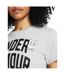 Womens/ladies Pride Embroidered Crew Neck T-shirt Grey Under Armour-4