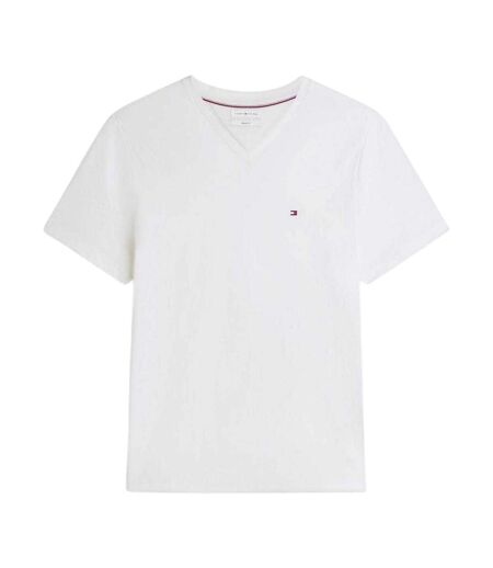 Mens Essential Logo Regular T-shirt White Tommy Hilfiger