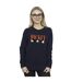 Disney Sweat-shirt Womens/Ladies Mickey Mouse Faces (Bleu marine) - UTBI28960-2