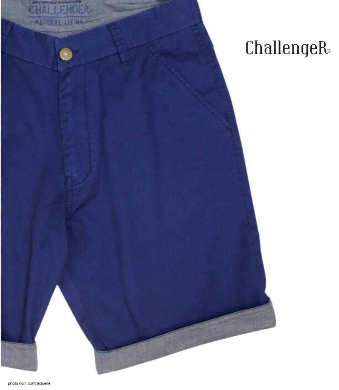 CHALLENGER L2102B Bermuda en coton twill pour un style estival chic et intemporel-4