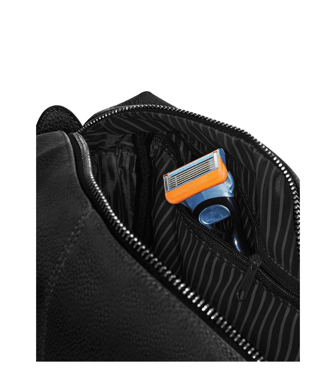 Nuhide wash bag black Quadra-3