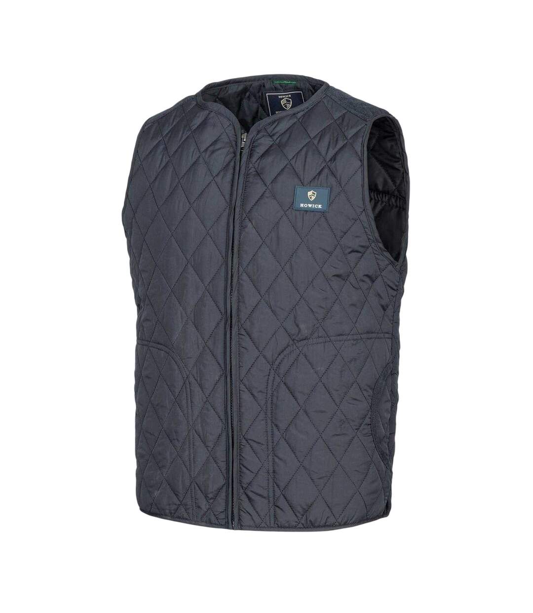 Mens Quilted Polyester Lightweight Gilet Navy Howick-1