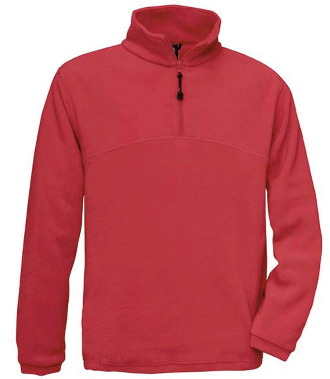 veste polaire ouverture 1/4 zip - FU704 - rouge