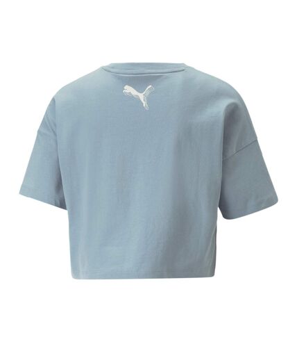 T-shirt Bleu Femme Puma Crop Tee 1