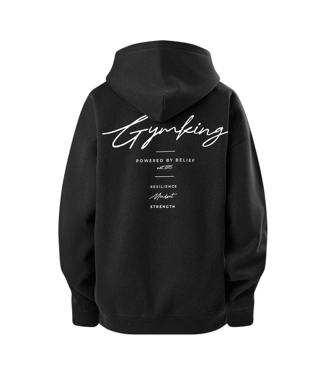 Sweat À Capuche Motif/style Graphique Adulte Noir Gym King-3