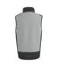 Mens e-volve colour block softshell body warmer mineral grey/ash Regatta