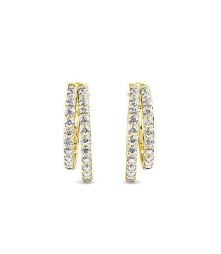 Boucles d'oreilles Duo Circlet, Cristal d'Autriche