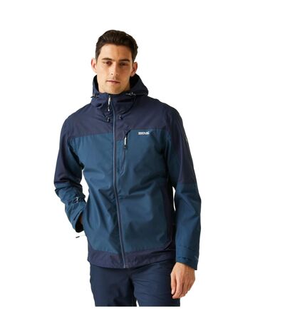 Mens Highton Iv Stretch Waterproof Jacket Moonlight Denim Navy Regatta