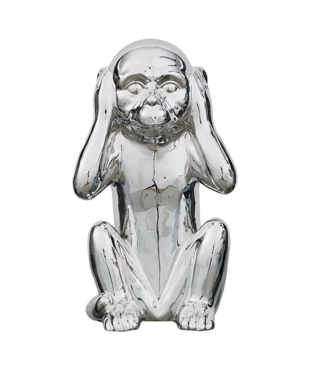 Statue en dolomite Singe 17 x 15 x 28 cm Or-3
