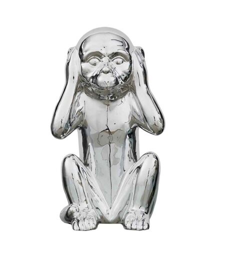 Statue en dolomite Singe 17 x 15 x 28 cm Or