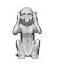 Statue en dolomite Singe 17 x 15 x 28 cm Or-3