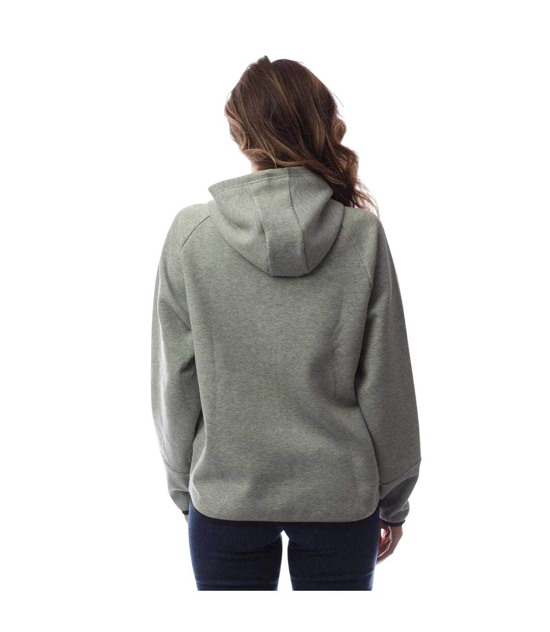 Womens/ladies Fleece Full Zip Hoodie Green Under Armour-2
