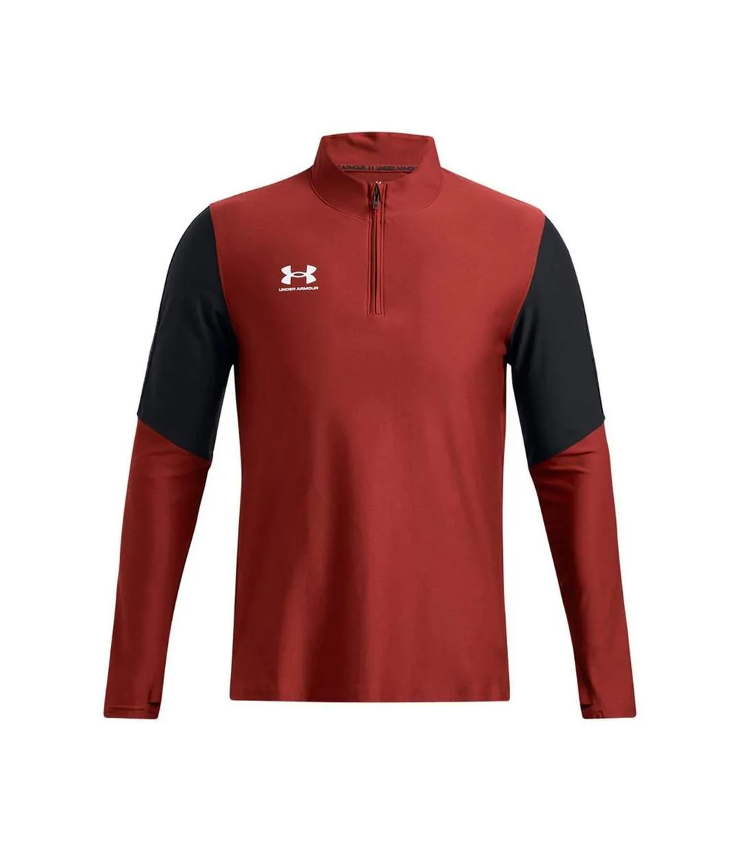 Mens Pro Quarter Zip Top Orange Under Armour-2