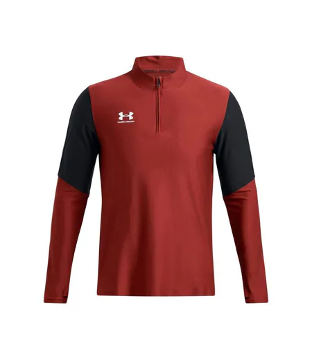 Mens Pro Quarter Zip Top Orange Under Armour