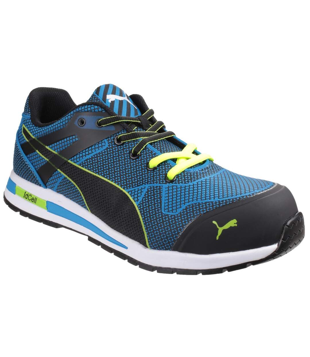 Unisex Blaze Knit Low Lace Up Safety Shoes Blue Puma Safety-1