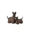 Statuette Chien Terrier Ecossais 29cm Marron-2