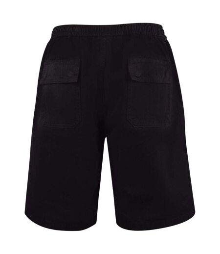 Mens Cargo Shorts Black Pretty Green