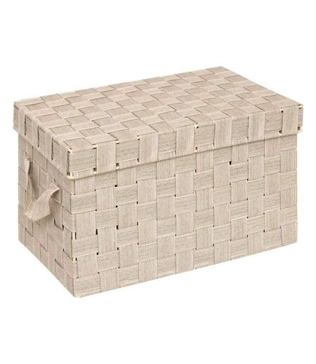 Lot de 2 Boîtes de Rangement Lise 35cm Beige