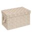 Lot de 2 Boîtes de Rangement Lise 35cm Beige-3