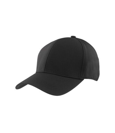 Tech performance softshell cap black Result Headwear