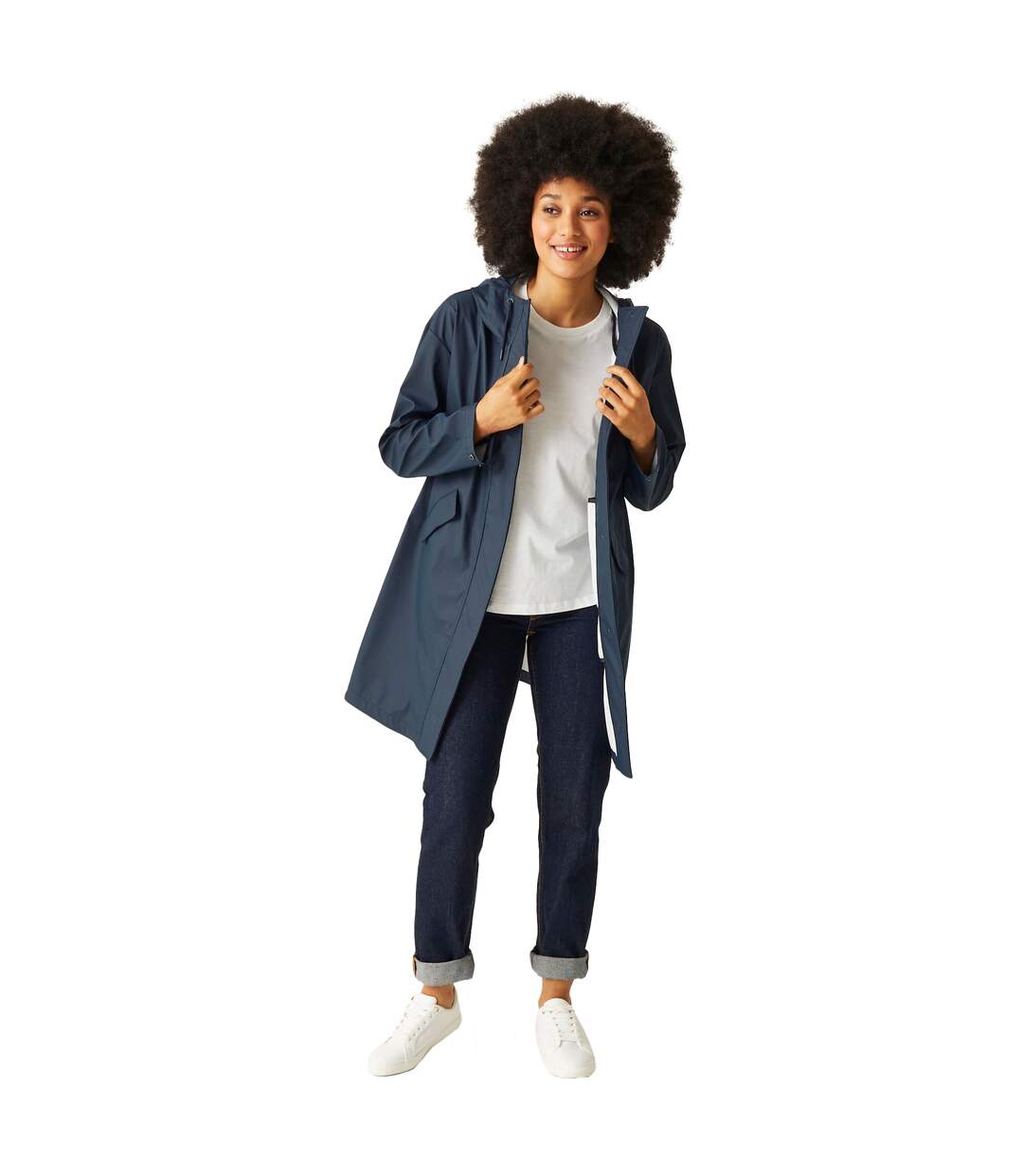 Womens/ladies Truelsa Water Repellent Jacket Navy Regatta-1