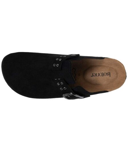 Isotoner Sabots femme semelle intérieure cuir extra-flex - patch talon confort