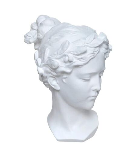 Statuette Déco Tête Venus 26cm Blanc