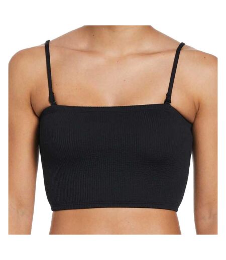 Haut de maillot de bain Noir Femme Nike Bandeau Midkini - M