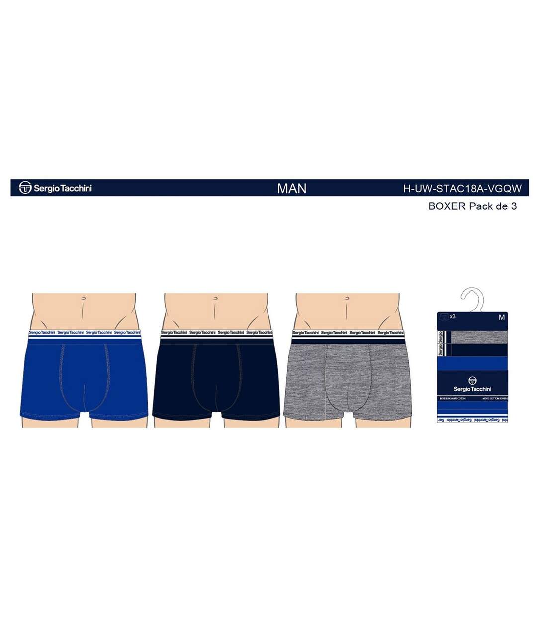 Boxer SERGIO TACCHINI Pack de 3 Boxers 2730-3