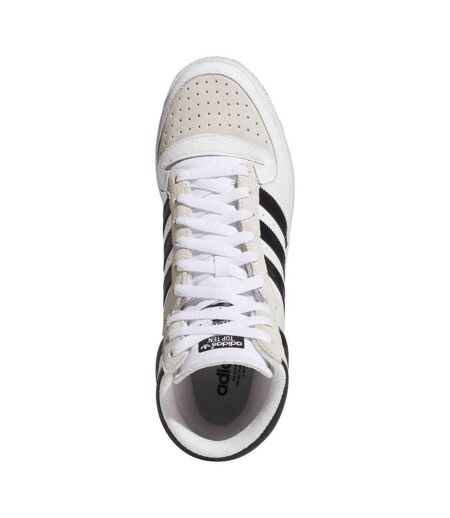 Mens Originals Leather High Top Trainers White Adidas