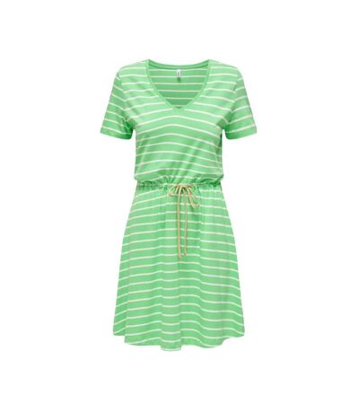 Robe à Rayure Vert Femme ONLY 15320317 - L