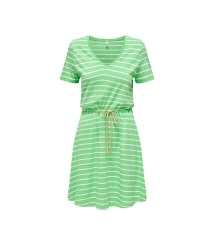 Robe à Rayure Vert Femme ONLY 15320317 - L