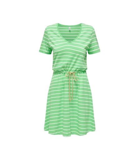 Robe à Rayure Vert Femme ONLY 15320317 - L