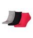 X3 Paires de Chaussettes Gris/Noir/Rouge Mixte Puma Invisible - 35/38