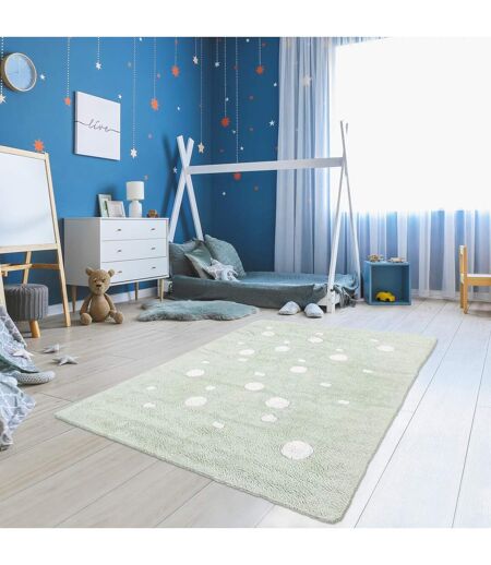 Tapis enfant fait main en coton ROND A