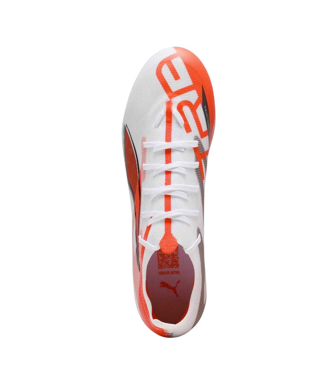 Mens Ultra 5 Match Firm Ground Football Boots White Red Puma-4