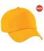 Lot de 2  casquettes de baseball adulte or Beechfield