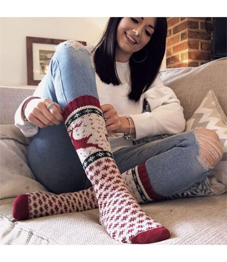 1 Pack Ladies Wool Christmas Novelty Socks