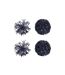 Lot de 4 Boules de Noël Corail 10cm Bleu-1