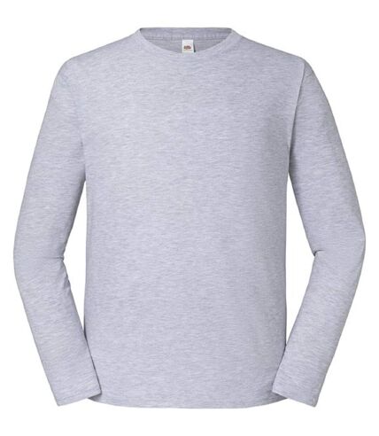 T-shirt manches longues - Homme - 61-360-0 - gris chiné