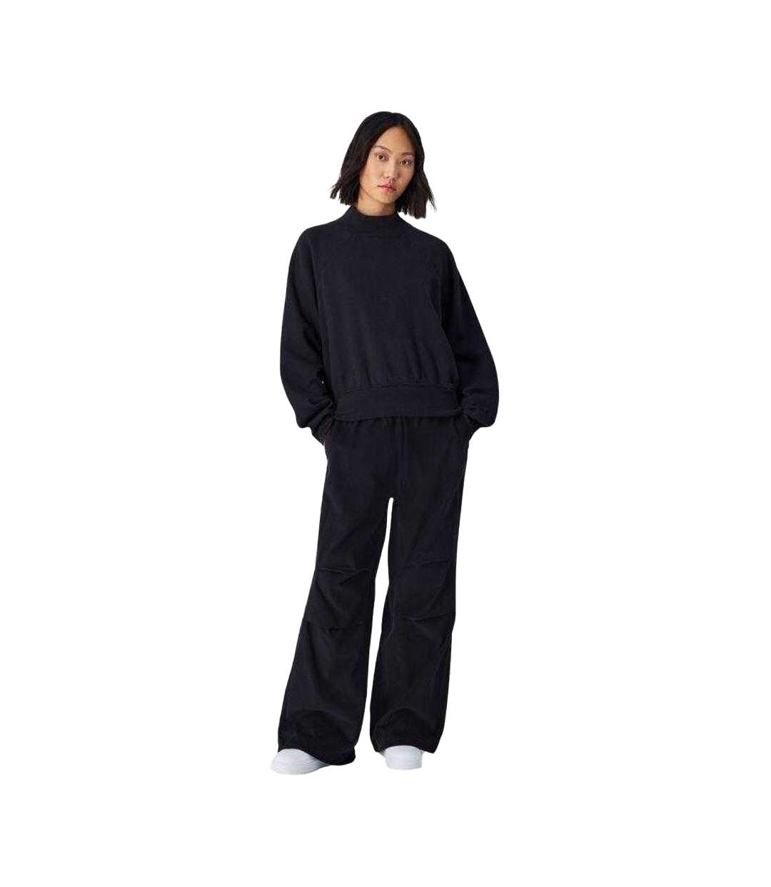 Pantalon Motif/style Parachute Femme Noir Champion-1