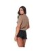Womens/ladies Crochet Top Mocha I Saw It First-3