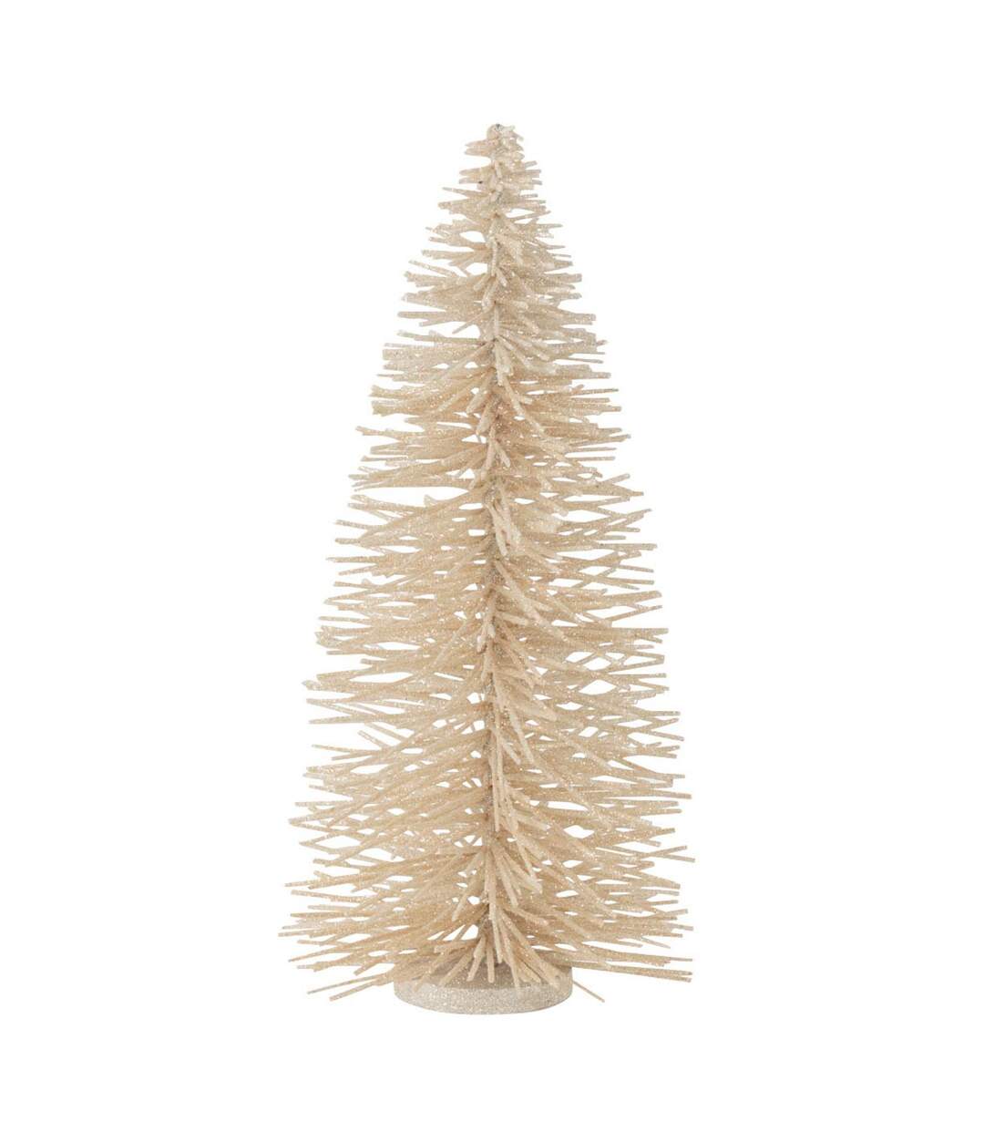 Sapin de Noël Déco à Paillettes Otis 48cm Blanc-1